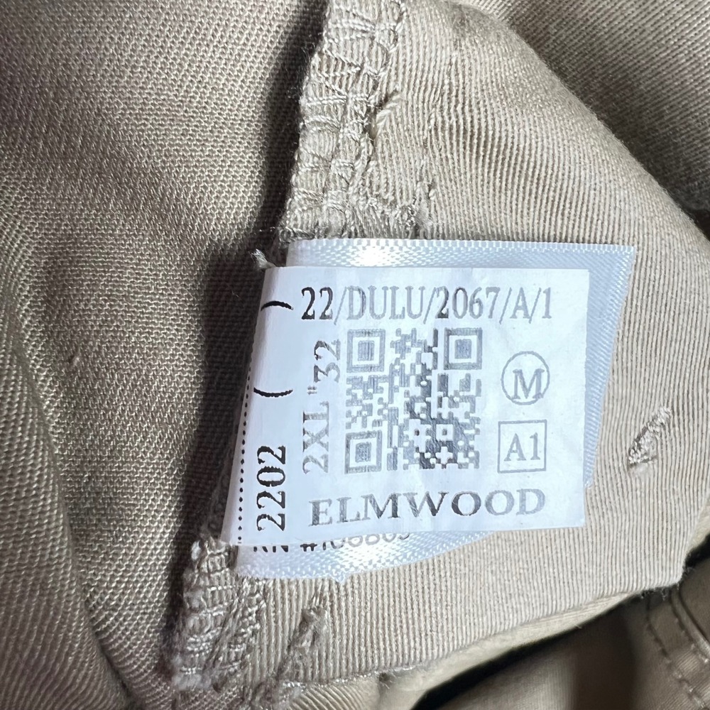 Duluth Trading Co 40 Grit Flex Twill Bib Overalls Mens 2XLx32 Khaki 58417 ELW - Picture 10 of 13